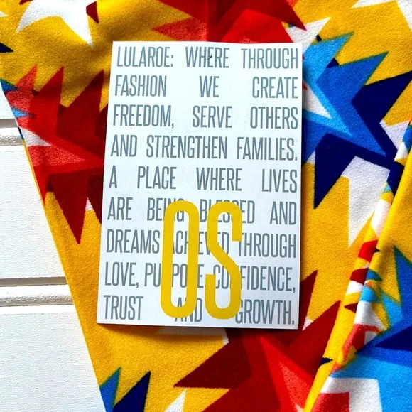 LuLaRoe Leggings One Size Summer NWT - Picture 3 of 3